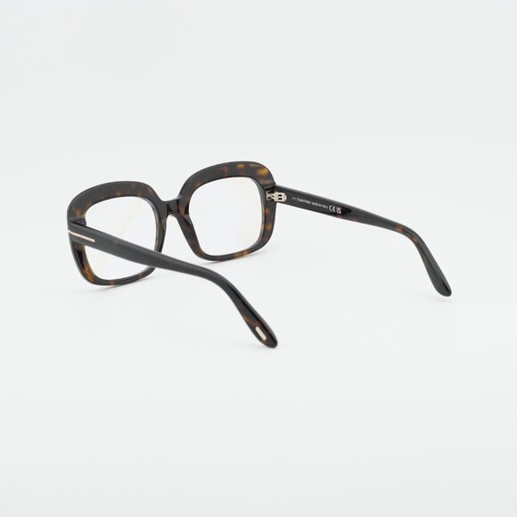 Tom Ford FT6096-B 052 Eyeglasses Havana 53mm Square Frame, Blue Light Block Lens - Picture 4 of 9